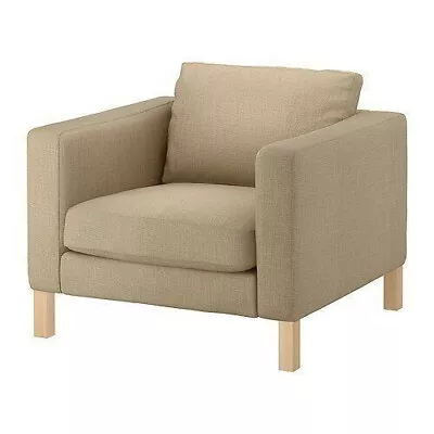 Genuine Ikea Karlstad Armchair Cover Lindo Beige 302.030.58 • £140