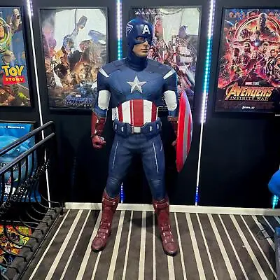 Pre-Owned Captain America Life Size Statue 1:1 Scale Marvel Display • $9200
