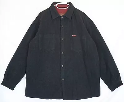 Marlboro Classics Dark Gray Insulated Cruiser Jacket Shirt Size 2XL • $35