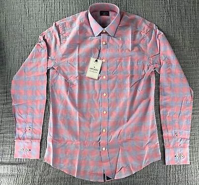 UNTUCKit Anderson Men’s Long Sleeve Button Up Shirt Pink Plaid Cotton PICK SIZE • $29.95