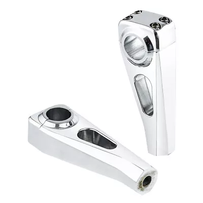 $69.99 • Buy Chrome 4  Handlebar 1'' Bar Risers Fit For Harley Honda Yamaha V-Star 650 1100