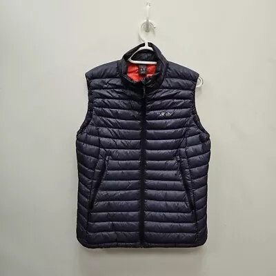 RAB Women Microlight Down Puffer Vest Gilet Pertex Nikwax Steel Grey Small UK 12 • £69.99