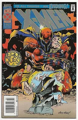 X-MEN #41 – 1995 KEY Marvel Comic. Legion Quest DEATH OF PROF. X!! NO CARDS. • $6