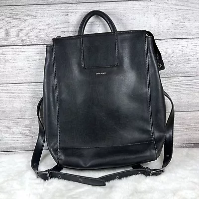 Matt & Nat Katherine Black Vegan Leather Backpack • $54.99