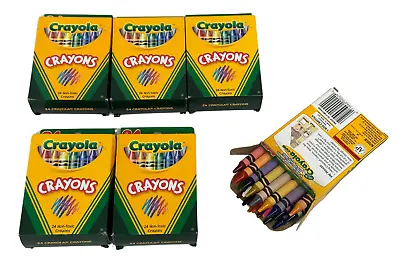 Crayola 24 Count Assorted Color Crayons Lot Of 6 Packs NEW • $13.20