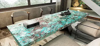 Amazonite Countertop Granite Stone Slab For Countertops Amazonite Office Table • $1800.47