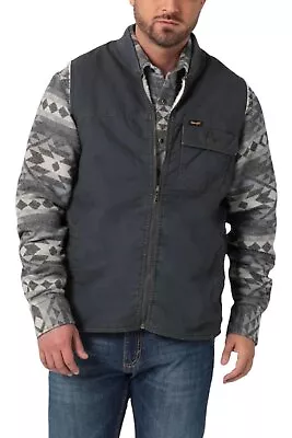 Wrangler Men's Western Functional Vest Gray • $47.99