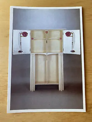 Picture Postcard: Charles Rennie Mackintosh Cabinet With Inlaid Glass Panels • £1.50