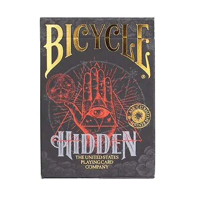 Bicycle Hidden Deck Playing Cards Black Red Silver Poker Magic Tricks • $6