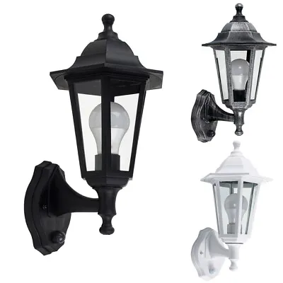 Outdoor Wall Light Traditional Lantern Dusk Til Dawn Sensor LED Bulb Lighting  • £16.99