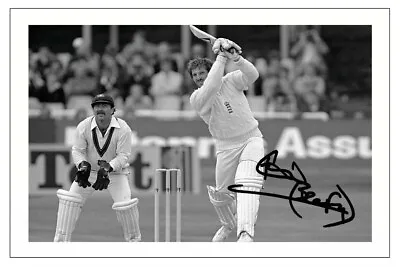 £2.19 • Buy IAN BOTHAM Signed Autograph ENGLAND Cricket  Signature Photo Gift Print