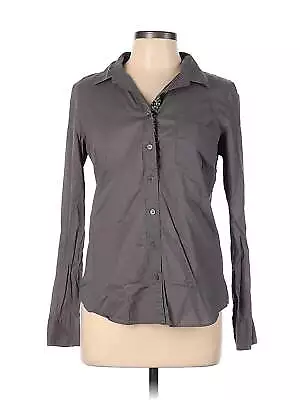 The Boy Shirt J.Crew Women Gray Long Sleeve Button-Down Shirt 10 • $17.74