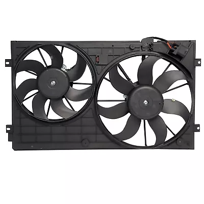 Condenser Radiator Cooling Fan Assembly For 2005-2013 Volkswagen Jetta 05-13Audi • $75.99