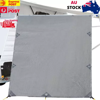 Caravan Privacy Screen 2.1mX1.8m Pop Top Sun Shade End Wall Roll Out Awning • $45.95