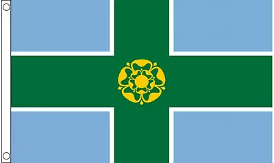 £6.99 • Buy Derbyshire British County Large Polyester 5ft X 3ft Flag