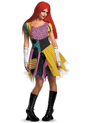 $44.99 • Buy Women's Sassy Sally Nightmare Before Christmas Dress Costume SIZE L (Used)