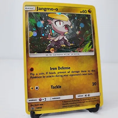 Pokemon TCG Sun & Moon Jangmo-o SM40 Black Star Promo Holo Rare Card - CLEAN! • $2.12