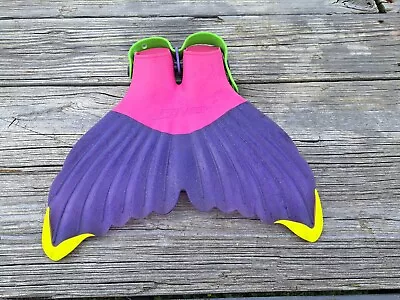 Mermaid Dream Fin Swim Pink Sparkly Glitter Purple Age 6+ Monofin (C-F-1) • $19.95