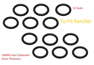 £2.30 • Buy 12 X KARCHER HD HDS HOSE NOZZLE JET LANCE SPARE O-RING SEALS EPDM O RINGS
