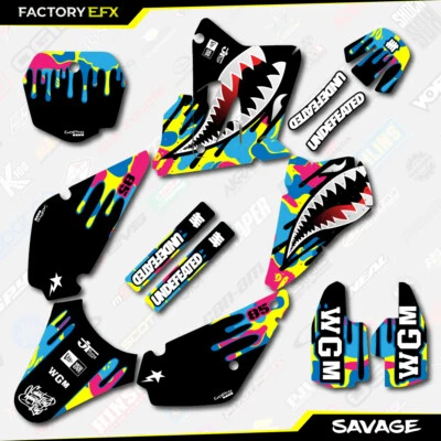 $49.99 • Buy CMYK Savage Racing Graphics Kit Fits 01-21 Suzuki RM85 RM 85 Racing Decal