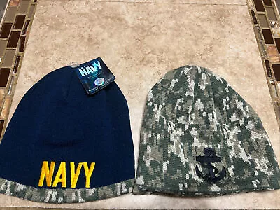 U.S.Navy Reversable Knit Beanie Hat Cap • $7