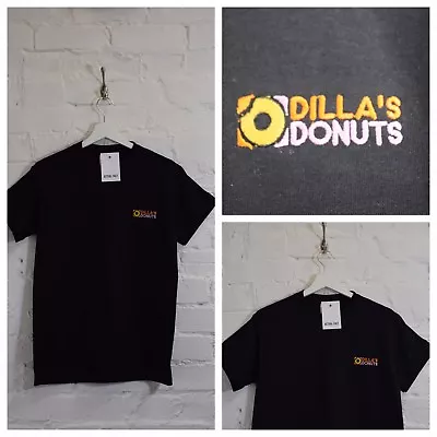 Actual Fact Dillas Donuts Hip Hop Black J Dilla Jay Dee Black Tee T-shirt • £20