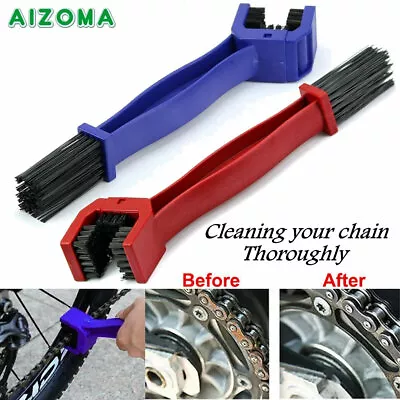 Motorcycle Portable Gear Chain Brush Grunge Cleaner Cleaning Tool Wash Scrubber • $4.69