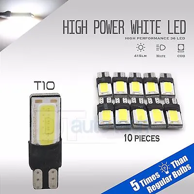 20X High Power 415LM 6000K White T10 921 RV Trailer Interior SMD Light Bulbs • $15.29