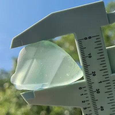 Sea Glass Found @ Lake / River Beach 1 Large Piece Aqua Blue Green Coke Bottle • $8.95