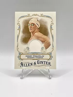 Missy Franklin 2016 Topps Allen & Ginter's Swimming Relic Card... W/ No Relic... • $4.46