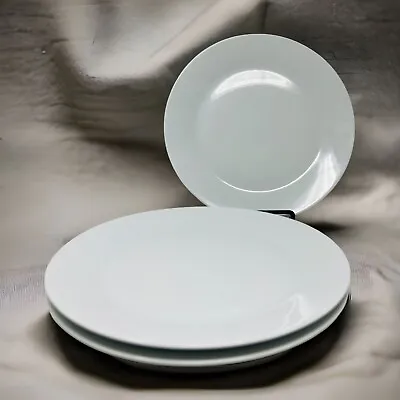 Set 3 IKEA Skyn All White Dinner Plates 10.5” Round #21986 NEW • $45.04