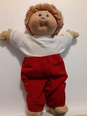 Vintage 1985 Cabbage Patch Boy Tan Hair Blue Eyes Dimples Tooth • $31.25