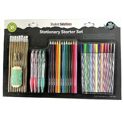 Art Set School Stationery Set Pens Colouring Pencils Markers Children Gift Set • £9.89