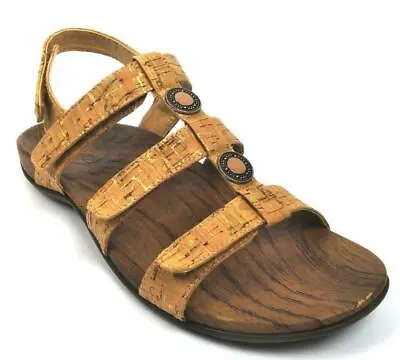 £47.91 • Buy Orthaheel Yasmin II Women's Adjustable Strap Walking Sandal Gold Cork Size 11