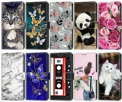 Flip Painted Leather Wallet Phone Case For IPhone 13 12 11 Pro Max XR XS 6 7 8 • $6.99