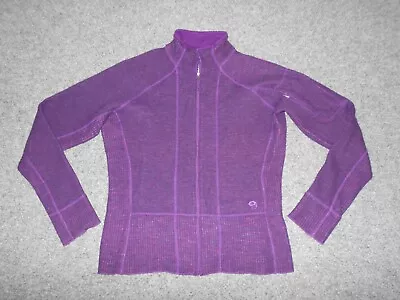 Mountain Hardwear Womens Large Wool Blend Purple Slim Fit Jacket               • $12.99