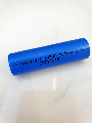 14500 Lithium Li-Ion Button Top Battery 3.7V 900mAh Rechargeable Battery • £5.99