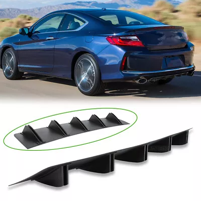 $45.21 • Buy Rear Bumper Lip Diffuser Spoiler Wing Splitter Shark Fin For Honda Accord Coupe