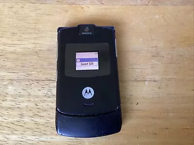 Motorola RAZR V3  Black Cingular Flip Phone Razor Works! • $39.99