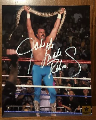 $60 • Buy WWE WWF Jake The Snake Roberts Signed Autographed 8x10 With COA + Photo Proof