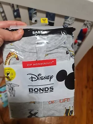 Disney Bonds Baby Sz 18-24months Wondersuit Zippy - THE LION KING CIRCLE OF LIFE • $50