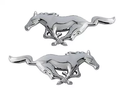 Mustang Pony Running Horse Stick On Emblems Lh & Rh • $19.95