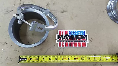  S400 T6 K31 Turbo Exhaust Flange & Stainless Steel Clamp Pipe 100% MADE IN USA! • $79.95