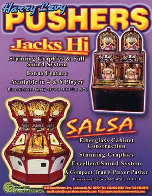 Salsa - Cromptons Coin Pusher Manual - Harry Levy - 2p Machine - Coin Operated • £19.99