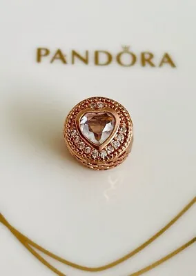 💜 PANDORA Essence Rose Gold COMPASSION Charm 💝 Wonderful Gift 🎁 • £49.95
