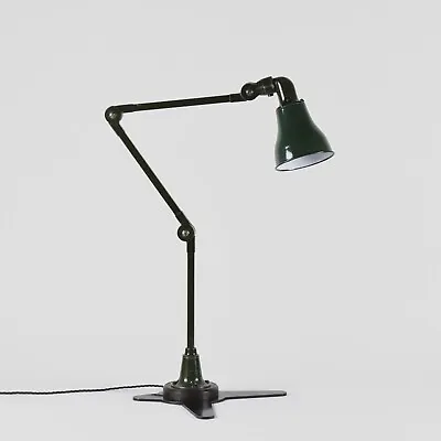 Vintage INVISAFLEX Industrial Machinist Factory Enamel Work Light Desk Lamp • $227.39