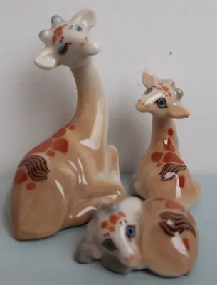Collectible Vintage Wade Whimsies Giraffe Happy Families Set • £25