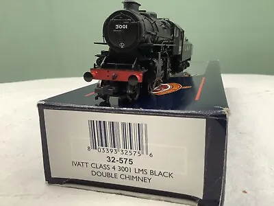 £75 • Buy Bachmann 32-575 Ivatt Class 4 No. 3001 LMS Black Double Chimney