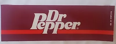 Vtg Soda Dr Pepper Vending Machine Insert Label Plastic Sign Advertising Parts • $29.95