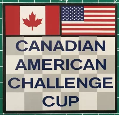 Vintage Sports Car Racing Sticker - CAN-AM Canadian American Challenge Cup • $5